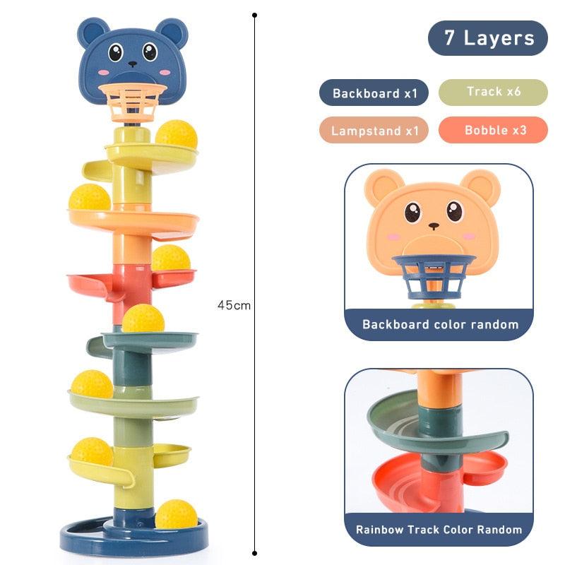 Montessori Toys Baby 0 12 24 36 Months Track Rolling Ball - BestShop