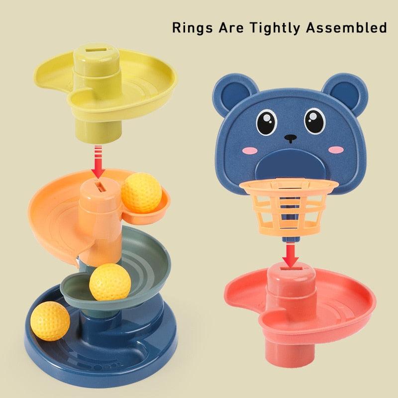 Montessori Toys Baby 0 12 24 36 Months Track Rolling Ball - BestShop