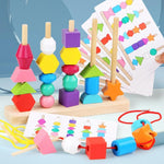 Load image into Gallery viewer, Montessori Wooden Toys Color Shape Matching Puzzle - BestShop