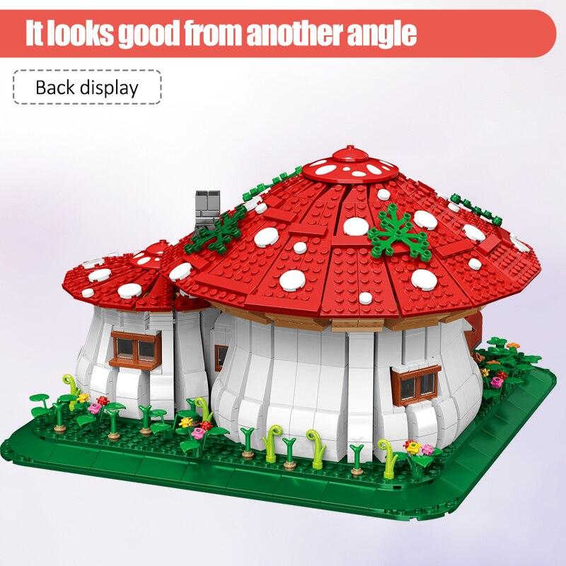 Mushroom House Building Blocks Set - BestShop