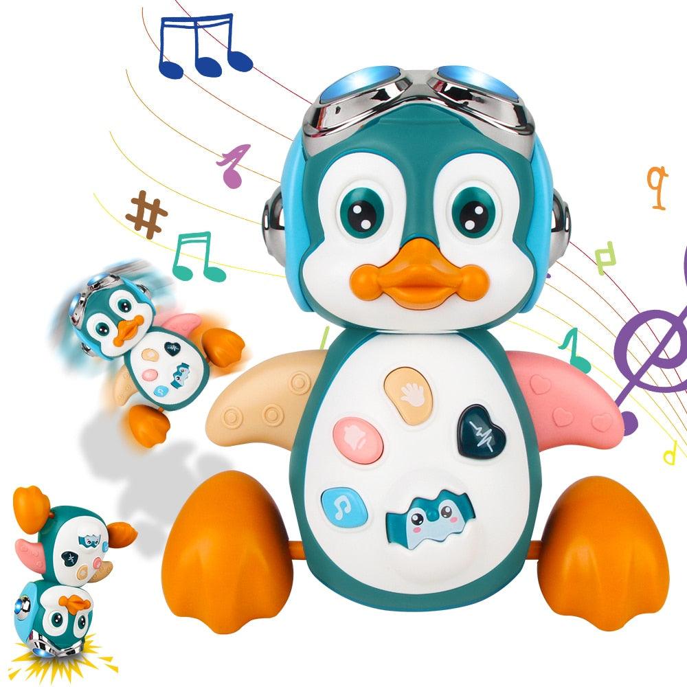 Musical Crawling Penguin Toy - BestShop