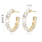 Load image into Gallery viewer, Opals Hoop Earrings - BestShop
