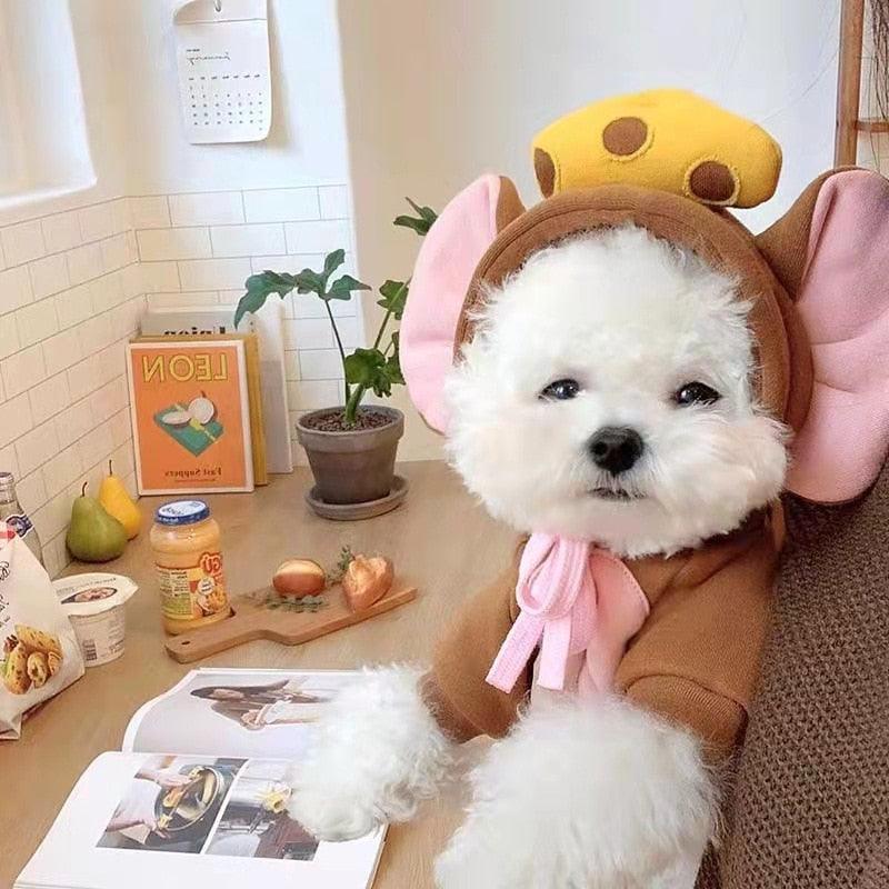 Pet Winter Warm Cute Plush Coat Hoodies - BestShop