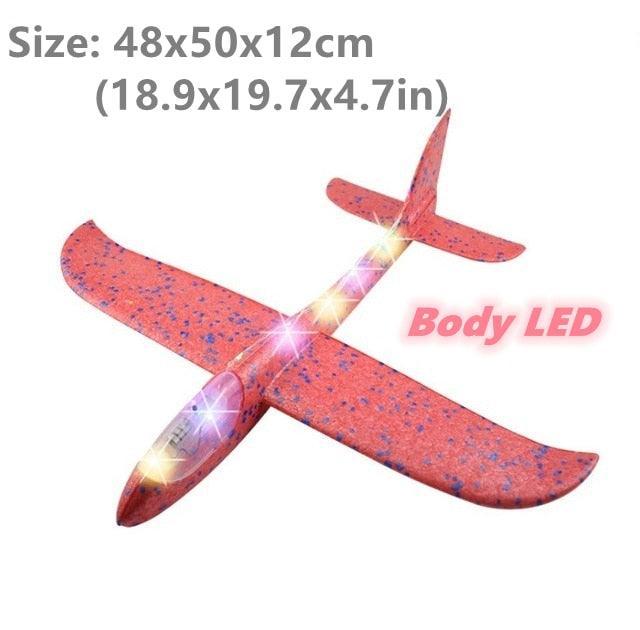 Plane Flying Glider Toy With LED Light - BestShop