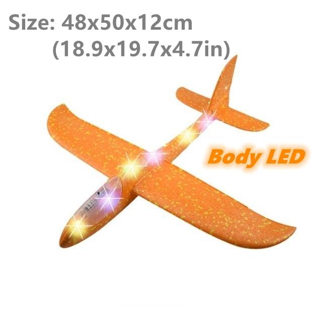 Plane Flying Glider Toy With LED Light - BestShop