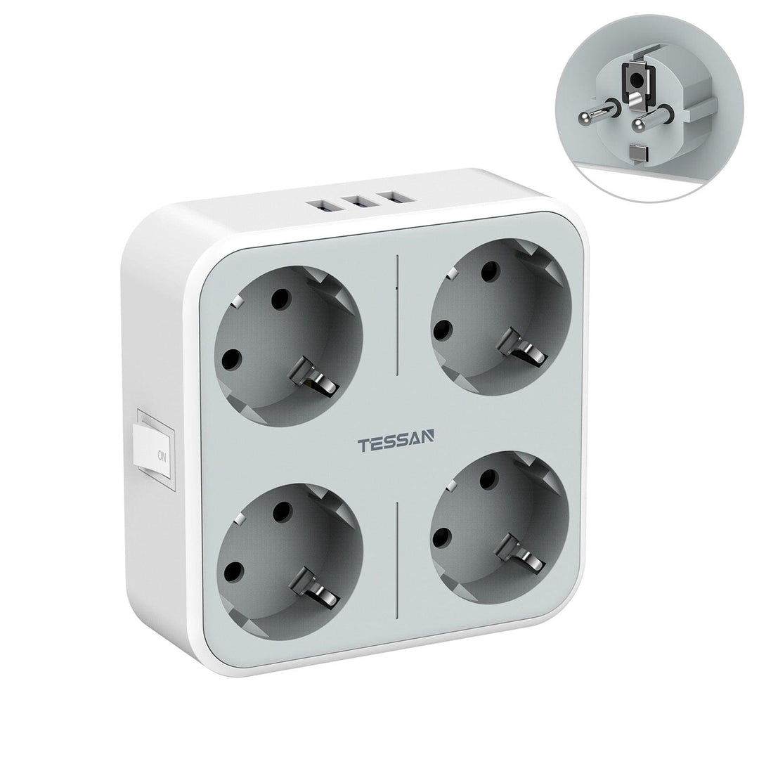 Power Strip with AC Outlets and USB Charging Ports - BestShop