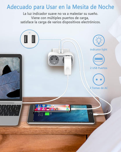 Power Strip with AC Outlets and USB Charging Ports - BestShop