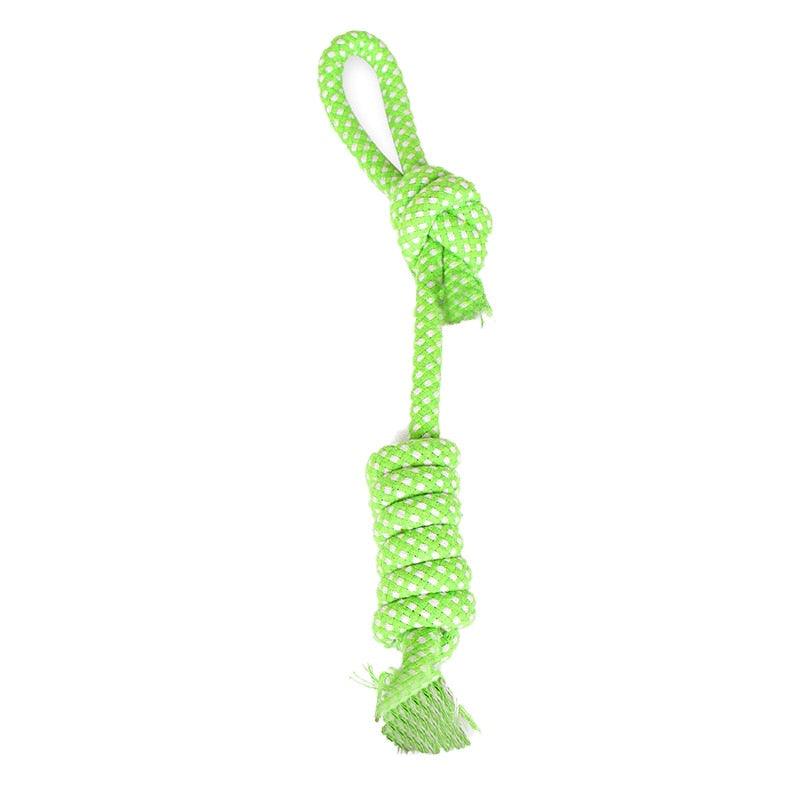 Puppy Chew Toy Double Knot Cotton Braided Rope - BestShop