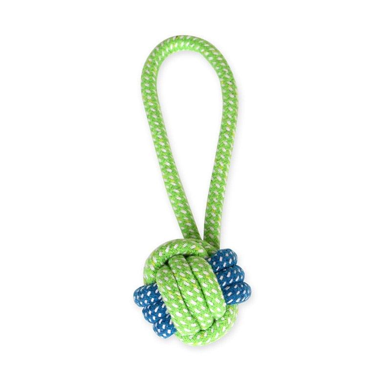 Puppy Chew Toy Double Knot Cotton Braided Rope - BestShop