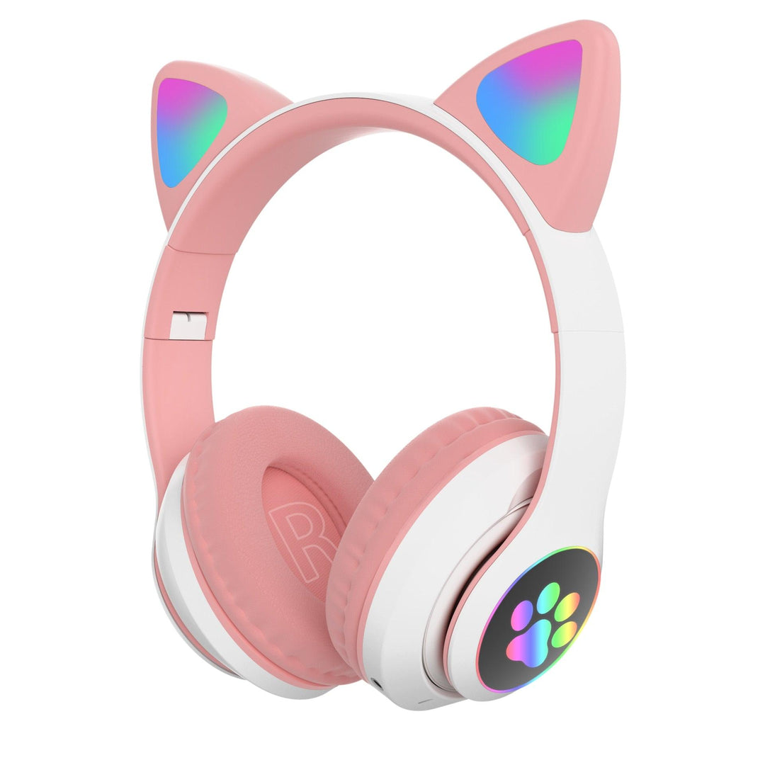 Qearfun Flash Light Cute Cat Ear Headphones - BestShop