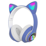 Load image into Gallery viewer, Qearfun Flash Light Cute Cat Ear Headphones - BestShop
