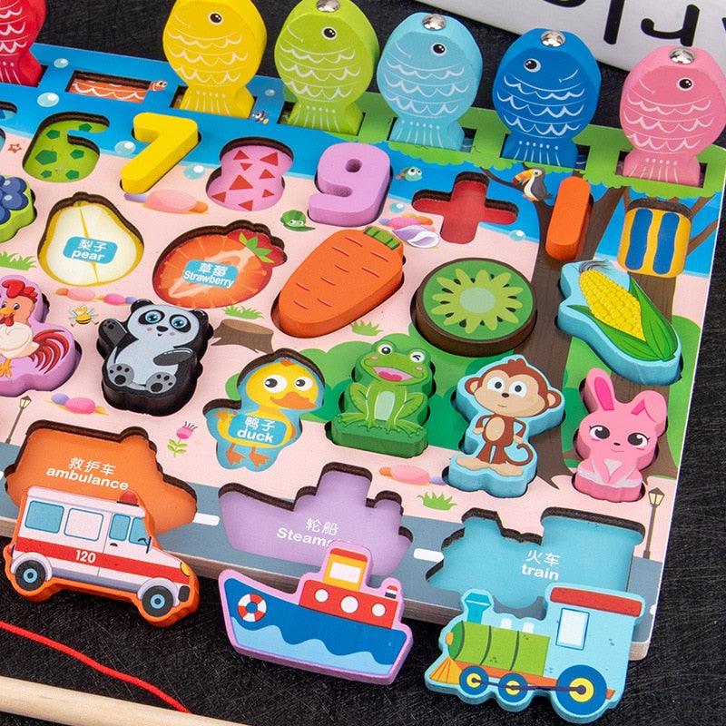 QWZ Kids Montessori Educational Wooden Math Toys - BestShop