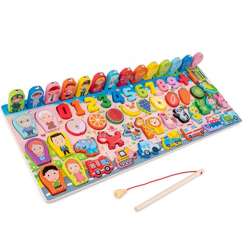 QWZ Kids Montessori Educational Wooden Math Toys - BestShop