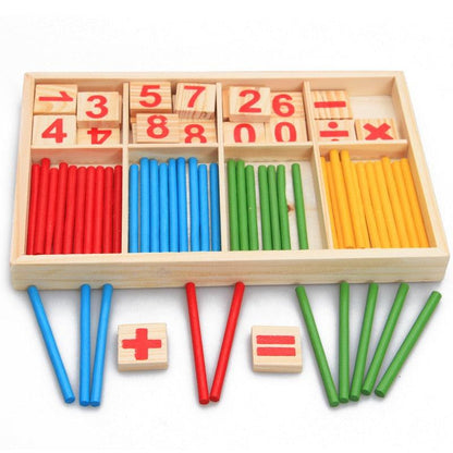 QWZ Kids Montessori Educational Wooden Math Toys - BestShop