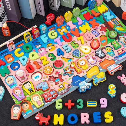 QWZ Kids Montessori Educational Wooden Math Toys - BestShop