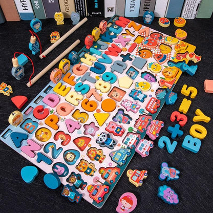 QWZ Kids Montessori Educational Wooden Math Toys - BestShop