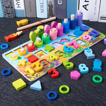 QWZ Kids Montessori Educational Wooden Math Toys - BestShop