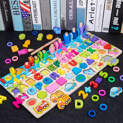 QWZ Kids Montessori Educational Wooden Math Toys - BestShop