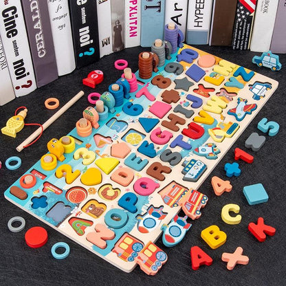 QWZ Kids Montessori Educational Wooden Math Toys - BestShop