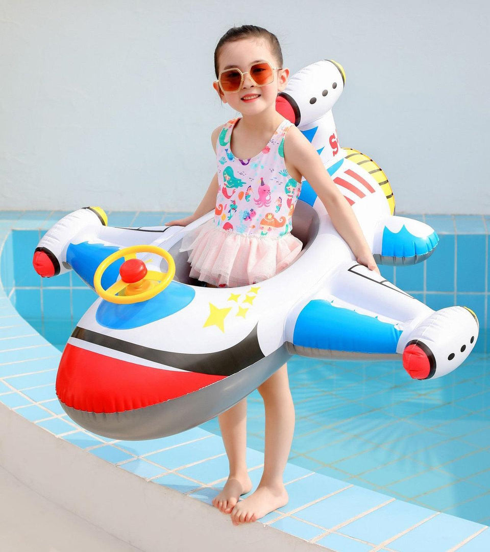 Rooxin Airplane Infant Float Pool Swimming Ring - BestShop
