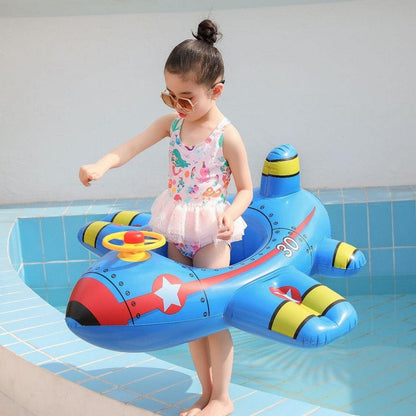 Rooxin Airplane Infant Float Pool Swimming Ring - BestShop