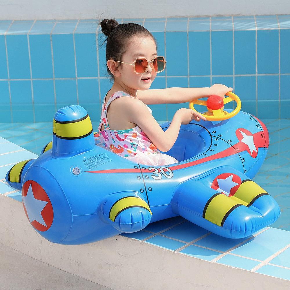 Rooxin Airplane Infant Float Pool Swimming Ring - BestShop