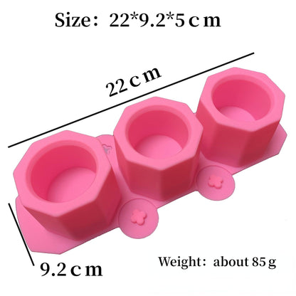 Round Concrete Planter Silicone Candle Making Mold Home Decoration - BestShop