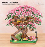 Load image into Gallery viewer, Sakura Tree House Building Blocks Sets - BestShop
