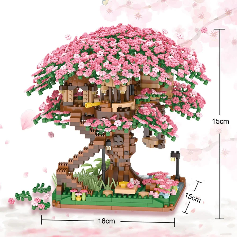 Sakura Tree House Building Blocks Sets - BestShop