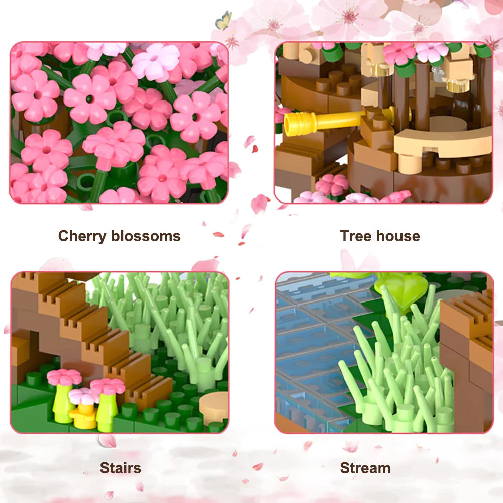 Sakura Tree House Building Blocks Sets - BestShop