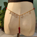 Load image into Gallery viewer, Sexy Rhinestone Golden Waist Body Chain - BestShop
