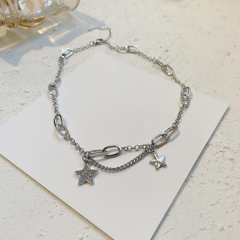 Shiny Star Choker Y2K Style - BestShop