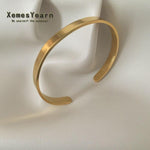 Load image into Gallery viewer, Simple Smooth Gold Cuff - BestShop