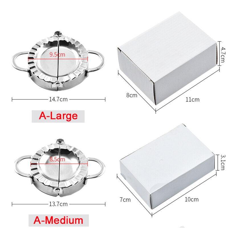 Stainless Steel Dumpling Maker Kitchen DIY Dumpling Mold and Dough Press Cutter Pie Ravioli Stuffing Press and Dumpling Peeler - BestShop