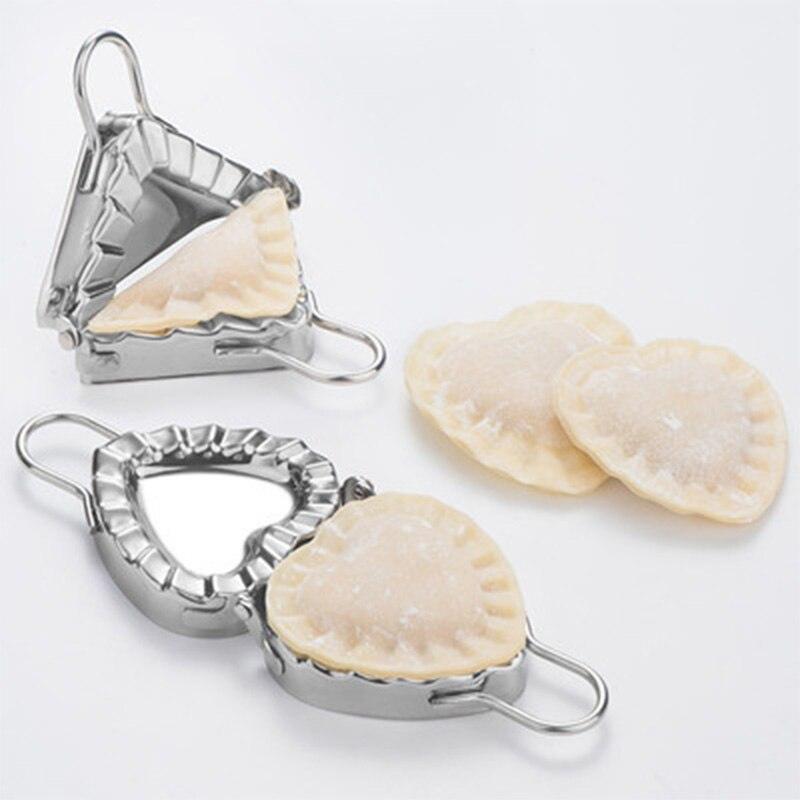 Stainless Steel Dumpling Maker Kitchen DIY Dumpling Mold and Dough Press Cutter Pie Ravioli Stuffing Press and Dumpling Peeler - BestShop