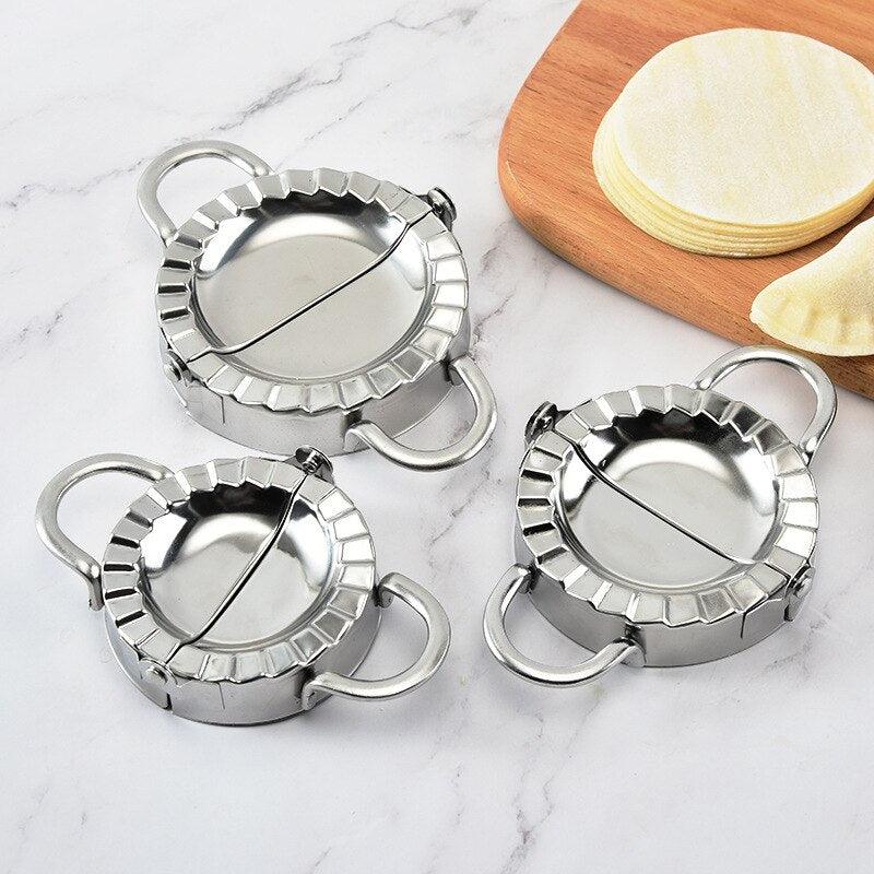 Stainless Steel Dumpling Maker Kitchen DIY Dumpling Mold and Dough Press Cutter Pie Ravioli Stuffing Press and Dumpling Peeler - BestShop