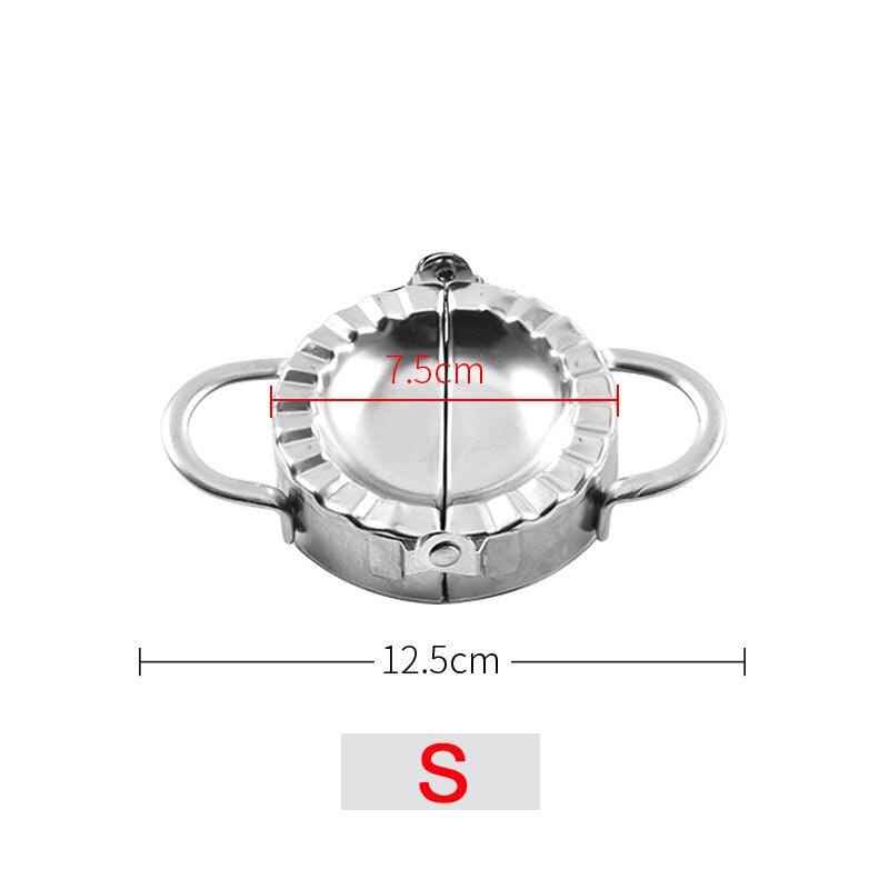 Stainless Steel Dumpling Maker Kitchen DIY Dumpling Mold and Dough Press Cutter Pie Ravioli Stuffing Press and Dumpling Peeler - BestShop