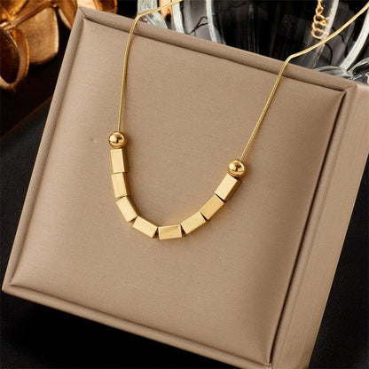 Stainless Steel Geometry Star Moon Butterfly Pendant Necklace - BestShop