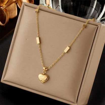 Stainless Steel Geometry Star Moon Butterfly Pendant Necklace - BestShop