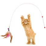 Load image into Gallery viewer, Stick Feather Wand Cat Toy - BestShop
