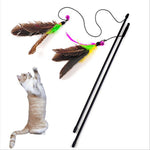 Load image into Gallery viewer, Stick Feather Wand Cat Toy - BestShop
