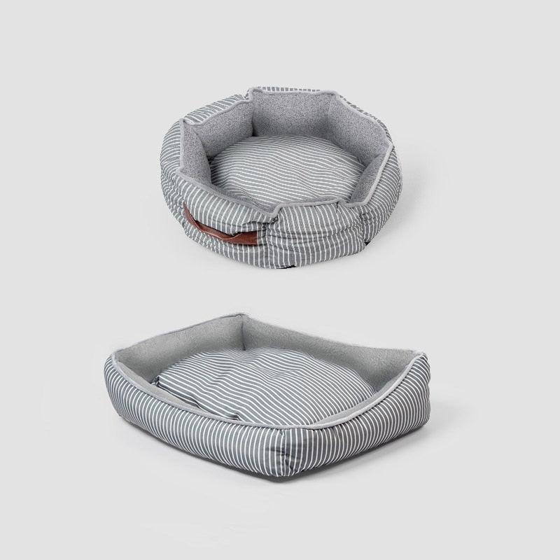 Summer Travel Outdoor Breathable Striped Dog Beds - BestShop