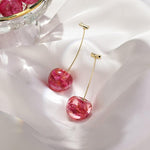 Load image into Gallery viewer, Sweet Cherry Acrylic Geometric Drop Earrings - BestShop