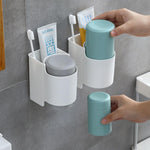 Load image into Gallery viewer, Toothbrush Holder Toothpaste Rack - BestShop
