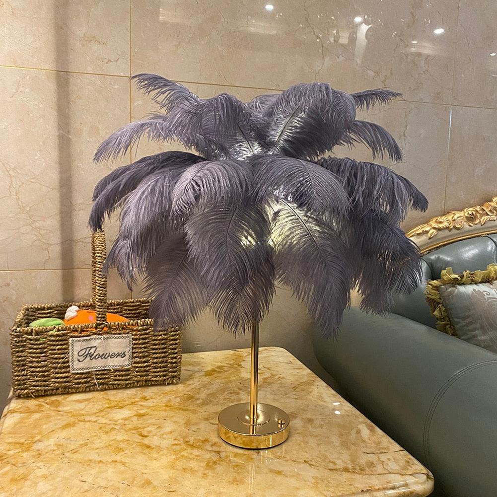 Touch Control Feather Table Lamp - BestShop