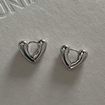 Load image into Gallery viewer, Trendy Simple Silver Color Hoop Earrings For Women - BestShop