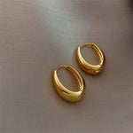 Load image into Gallery viewer, Trendy Simple Silver Color Hoop Earrings For Women - BestShop