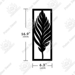 Load image into Gallery viewer, Tropical Leaves Black Line Wooden Art Decor - BestShop
