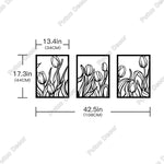 Load image into Gallery viewer, Tropical Leaves Black Line Wooden Art Decor - BestShop
