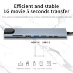 Load image into Gallery viewer, USB C Hub 8 In 1 Type C 3.1 To 4K HDMI Adapter - BestShop
